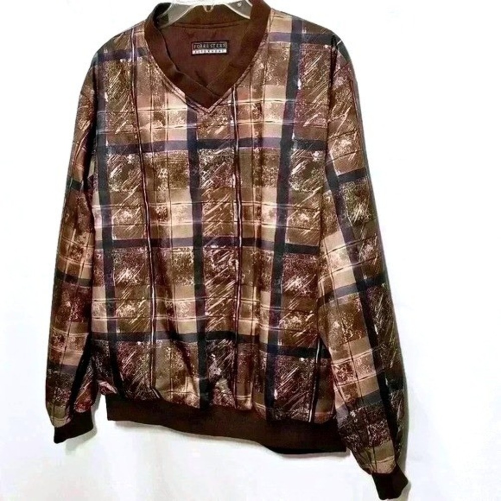 Vintage 90's Forrester's Outerwear Mens Pullover Reversible Polyester Jacket